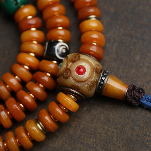 Handcrafted Tibetan Mala Bracelet with 108 Beads